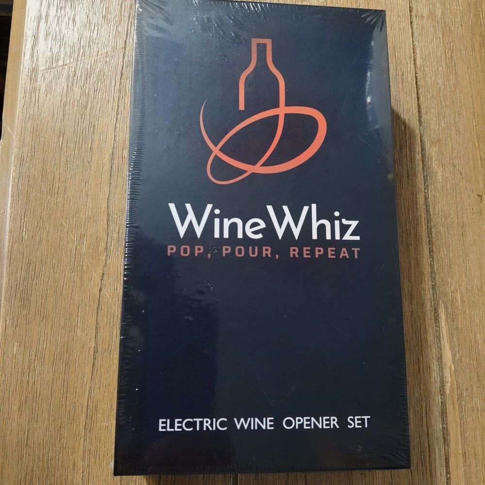 New WineWhiz Electric Wine Opener Set - 4-in-1 Aerator, Sealer & Foil Cutter